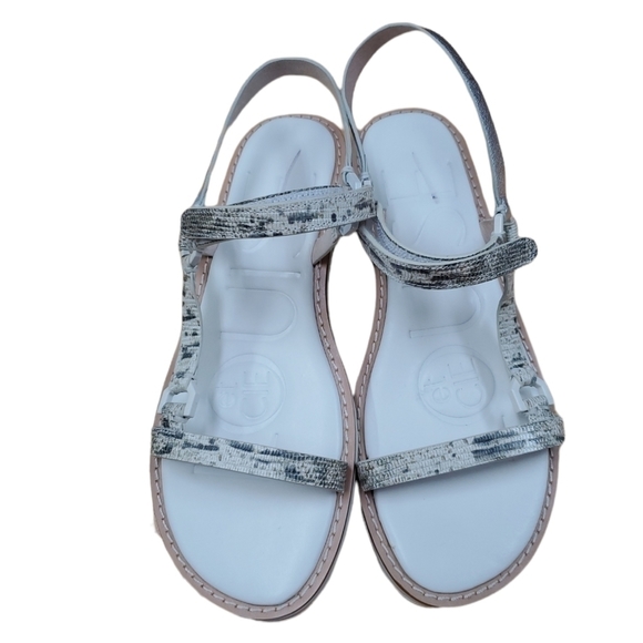 New Louise et Cie Eira Sandal, Size 5.5 / 7 /7.5 / 8 in White Medley /Sterling - Picture 6 of 8